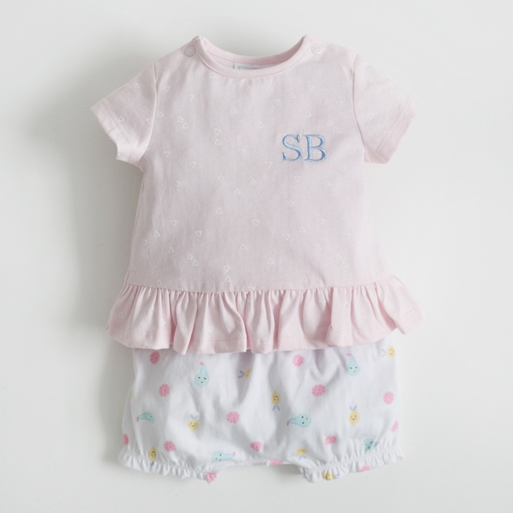 Personalised Tutti Frutti Print Shorts & T-shirt Set