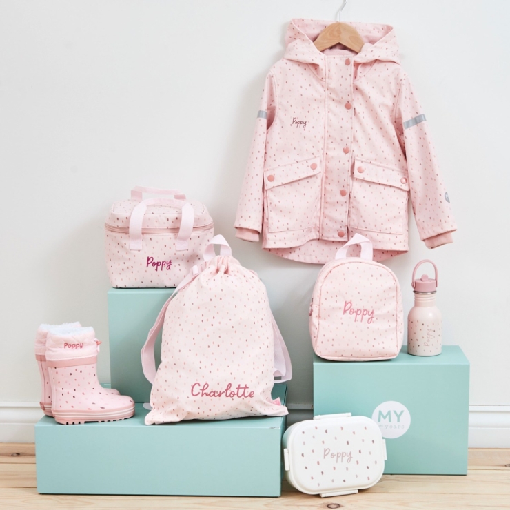 Personalized Pink Spot Tiny Backpack