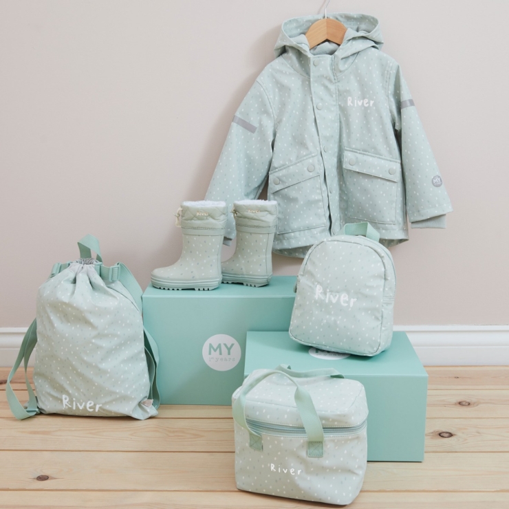 Personalised Tiny Sage Backpack