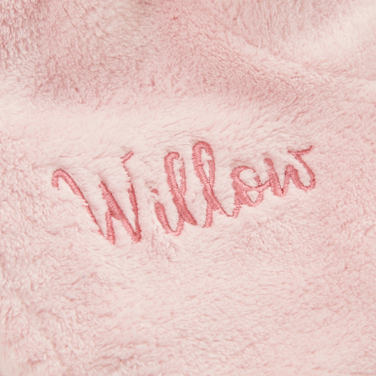 Personalised Pink Owl Robe Personalisation