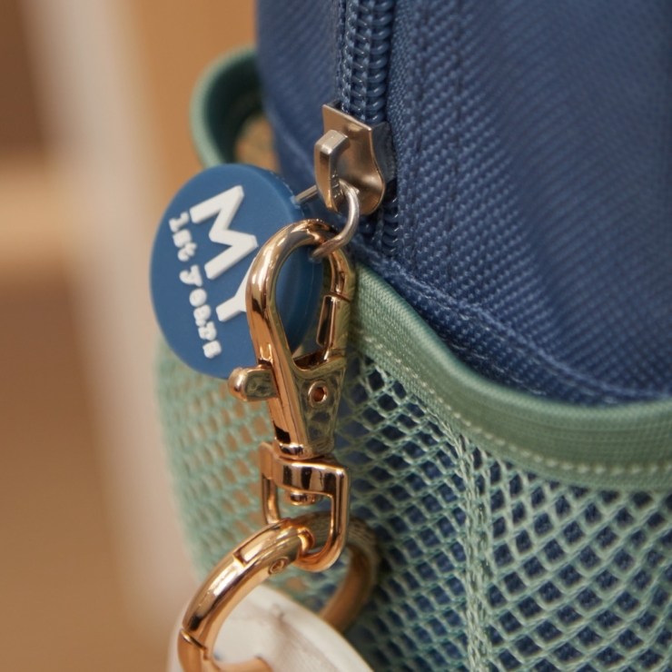 Personalised Blue Dinosaur Keyring