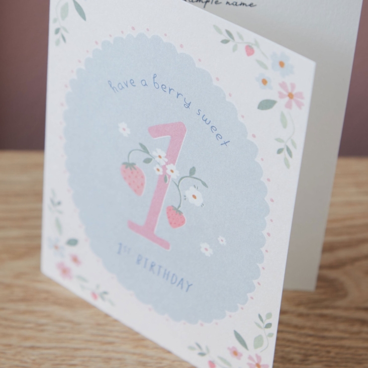 Personalised Berry Sweet Birthday Card