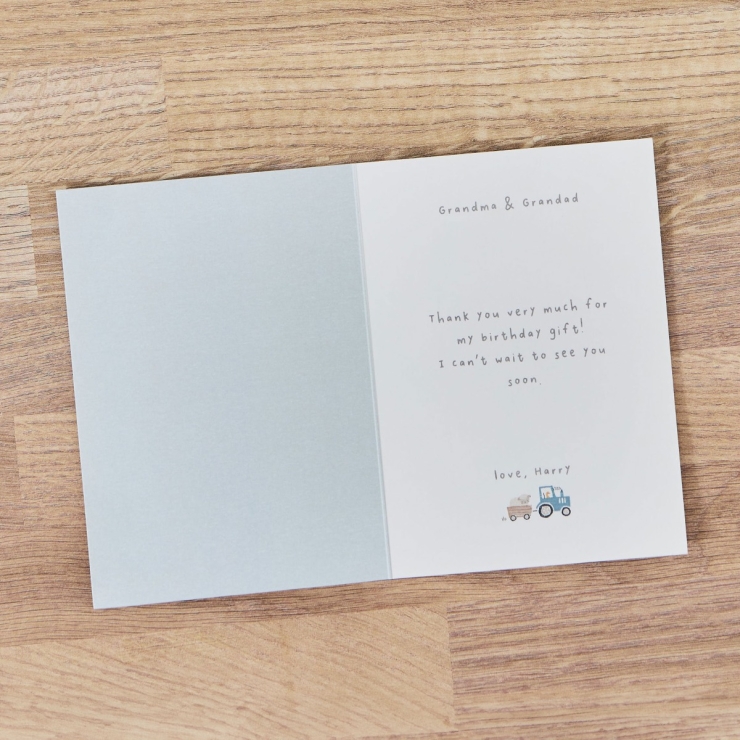 Personalised Farm Thank You Photo Card