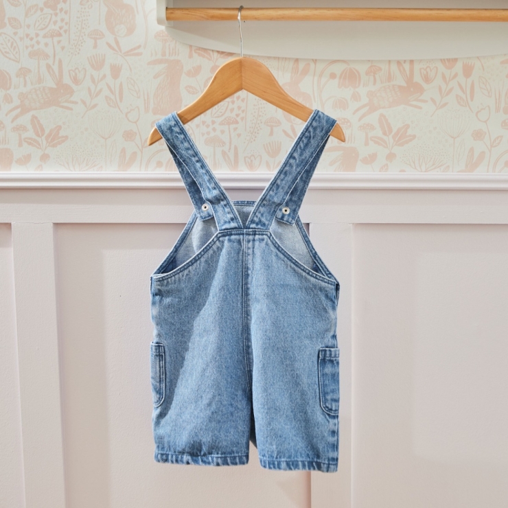 Personalised Three Tulip Short-Leg Dungarees