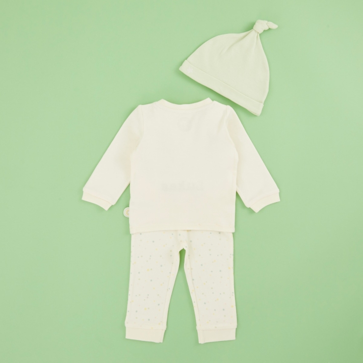 Personalised Embroidered Little Lamb Jersey Outfit Set (3 piece)