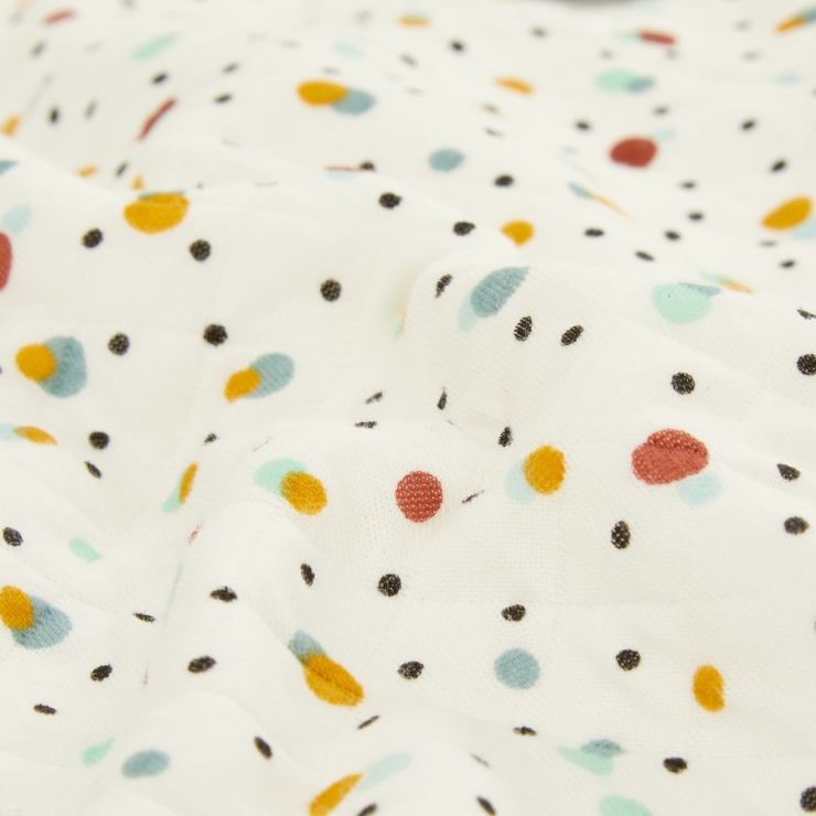Personalised Purflo Scandi Spot Swaddle to Sleep Bag Detail
