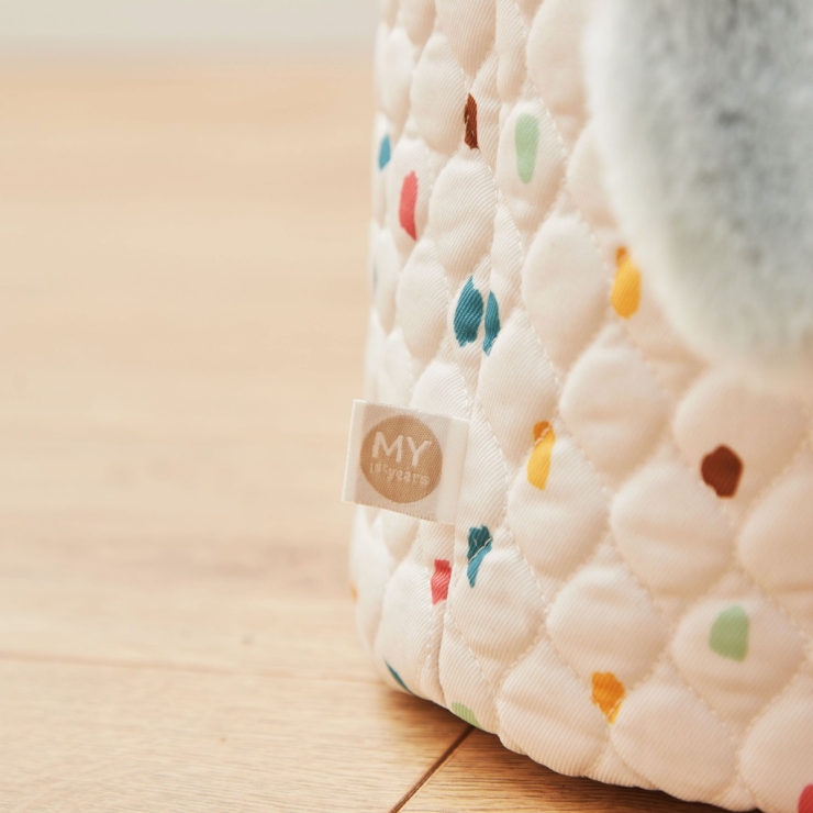 Personalized Small Rainbow Polka Dot Storage Bag