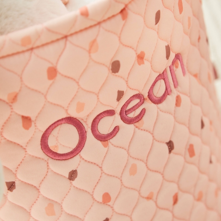 Personalized Medium Pink Polka Dot Storage Bag