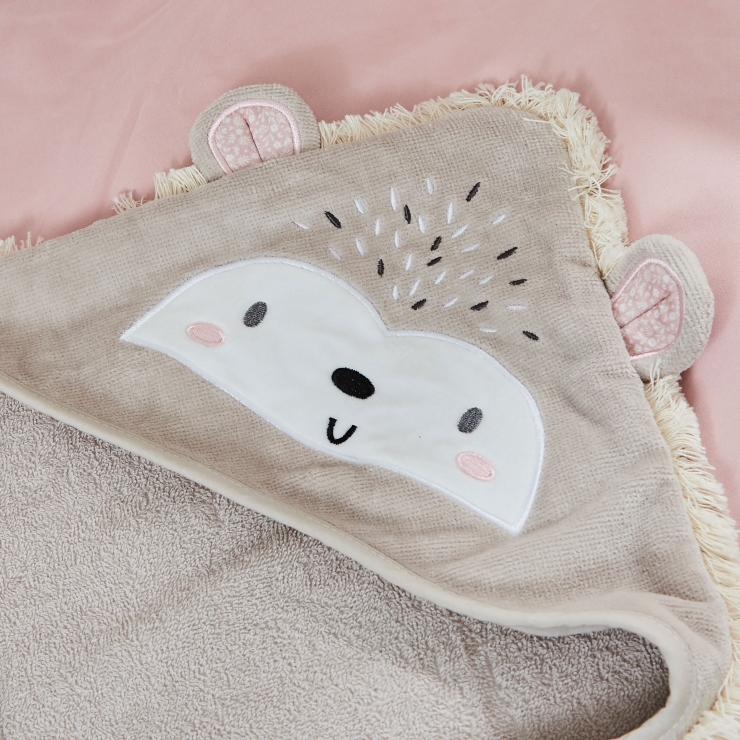 Personalised Hedgehog Hooded Towel