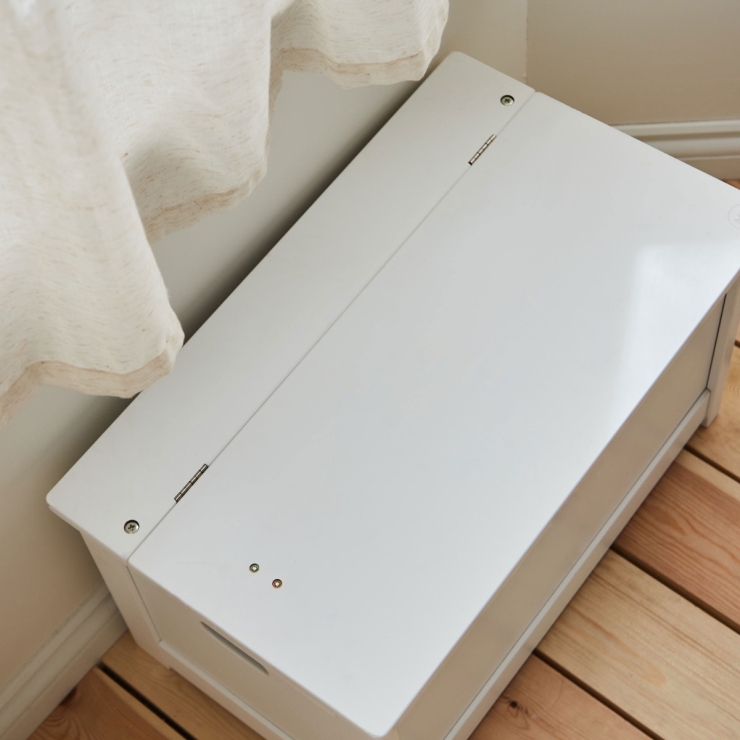 Personalised Born To Be Loved Safari Design White Toy Box FSC®