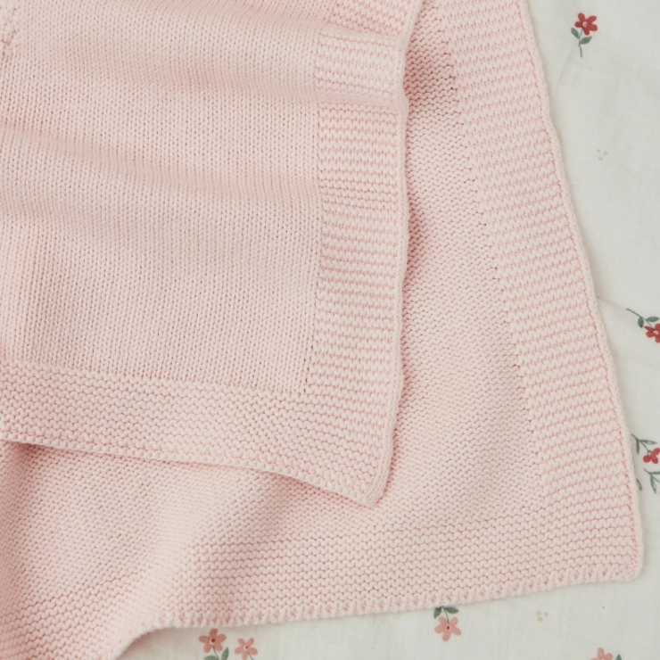 Personalised Ladybird Pink Knitted Shawl 