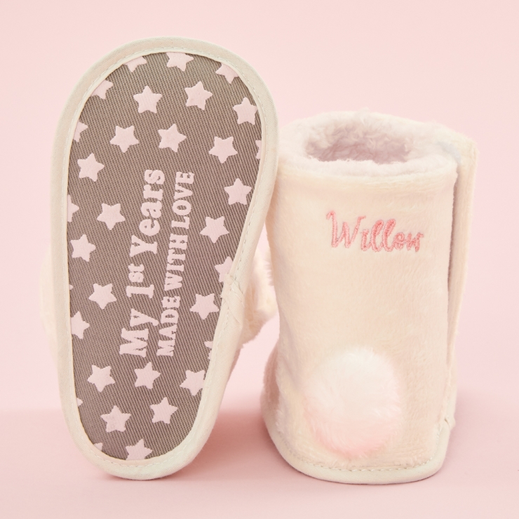 Personalised Bunny Booties Detail