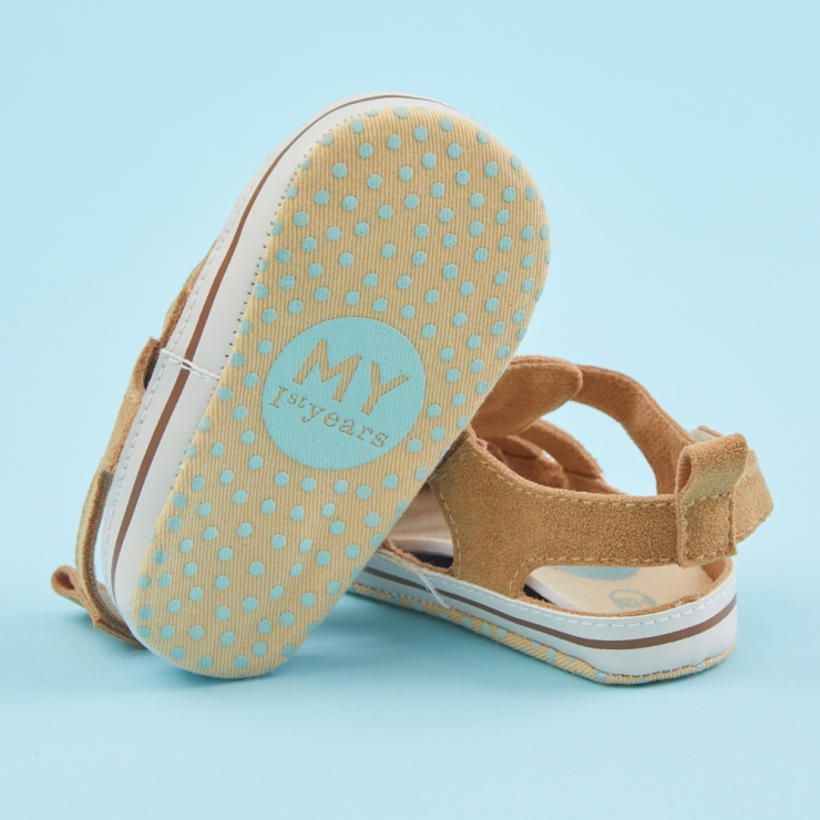 Personalised Beige Fisherman Sandals