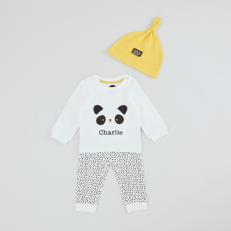 Personalised Panda Design Outfit Set (3 piece)