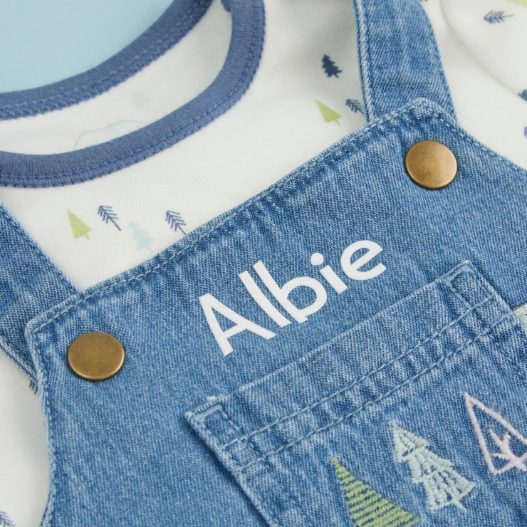 Personalised Forest Design Denim Outfit Set