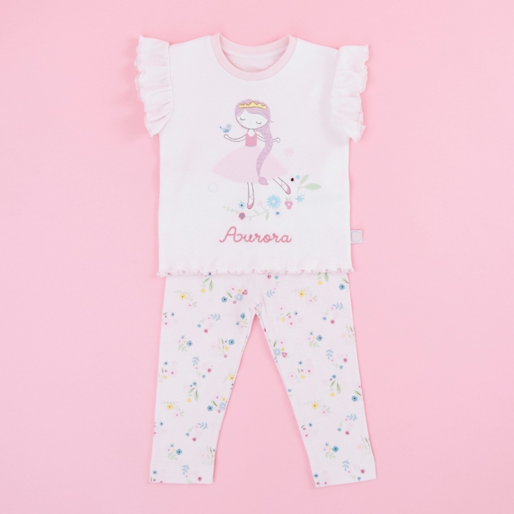 Personalised Children’s Pink Princess Pyjamas Set
