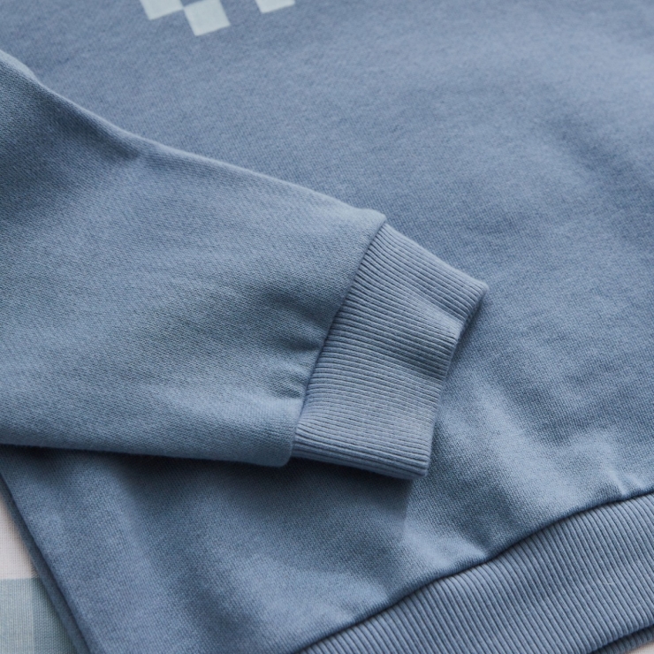 My Kids Personalised Blue Checkerboard Sweatshirt