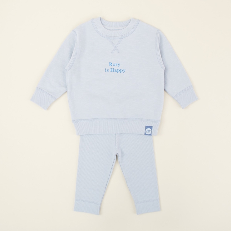 Personalised Blue Slogan Outfit Set