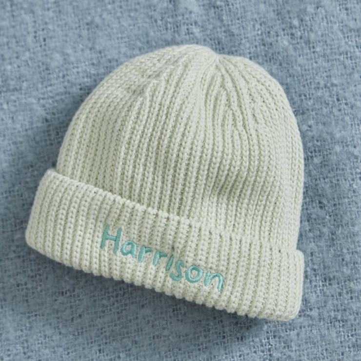 Personalised Sage Beanie