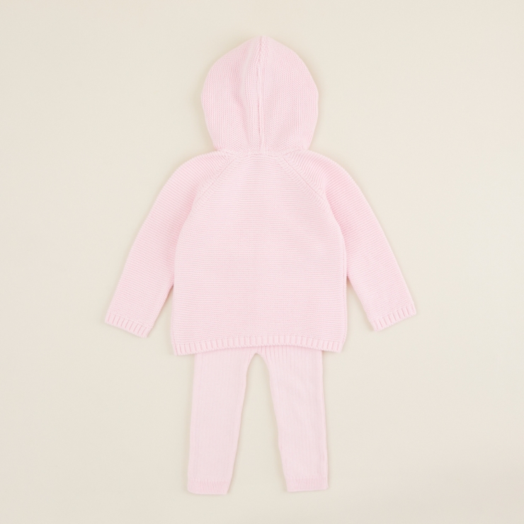 Personalised Pink 2 piece Knitted Outfit Set