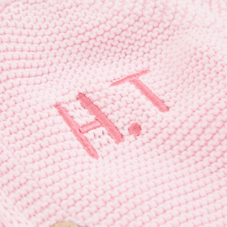 Personalised Pink 2 piece Knitted Outfit Set