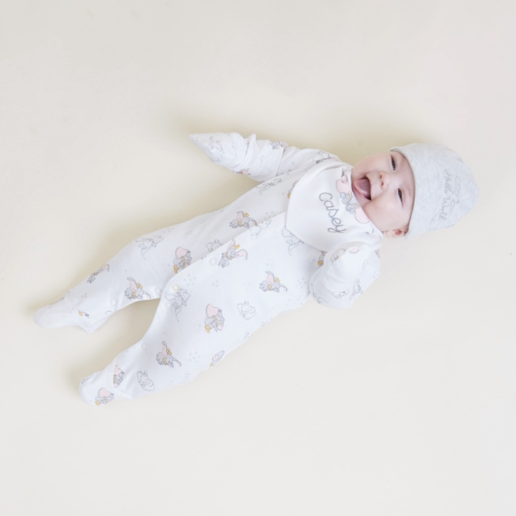 Personalised Disney Dumbo Complete Baby Outfit Set (5 piece)
