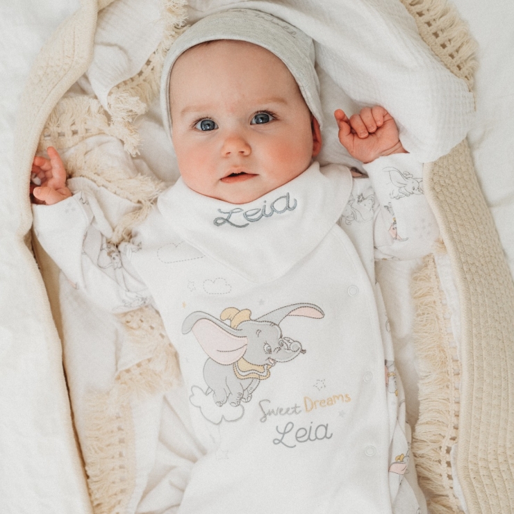 Personalised Disney Dumbo Baby Sleepwear Set