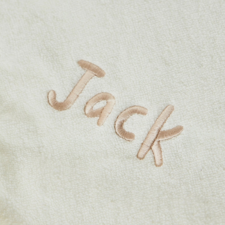 Personalised Ivory Bear Hooded Towel