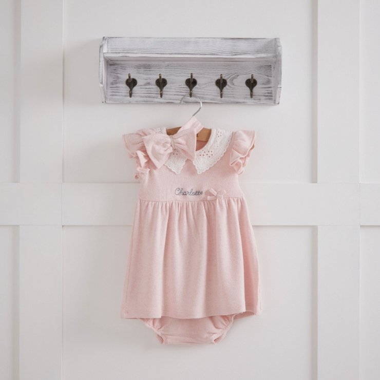 Personalised Pink Dress Outfit Set