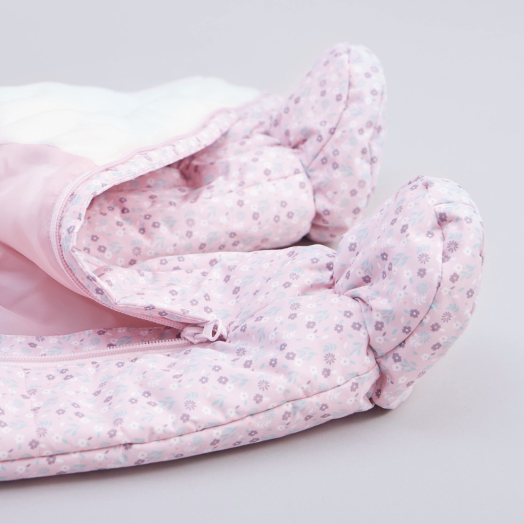 Personalised Pink Bunny Snowsuit