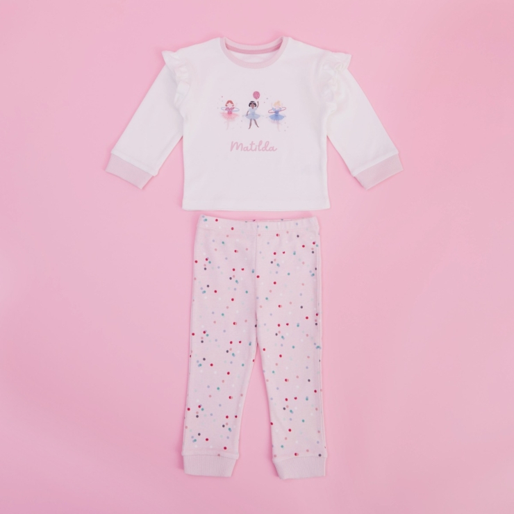 Personalised Little Performers Jersey Pyjama Set