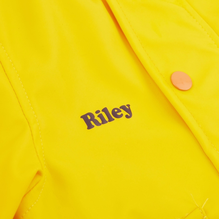 Personalised Yellow Raincoat