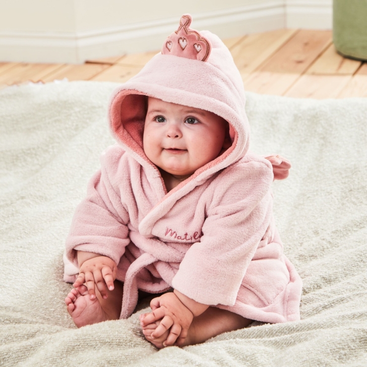 Personalised Fairy Princess Fleece Dressing Gown