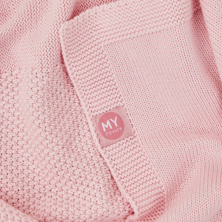Personalised Fruit Floral Pink Knitted Shawl 