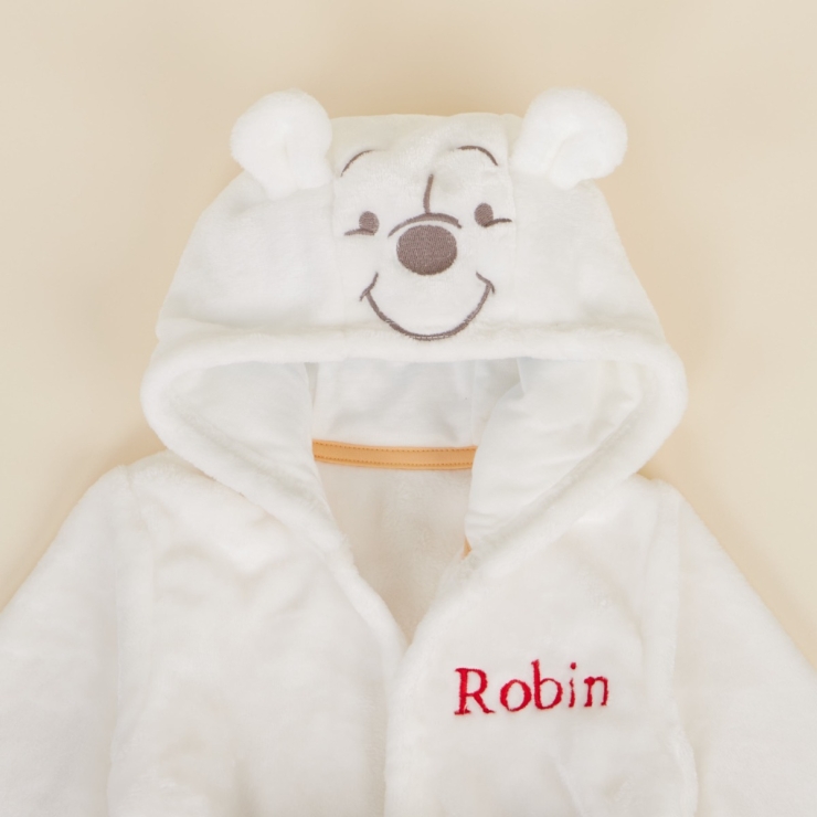 Personalised Winnie The Pooh Fleece Dressing Gown