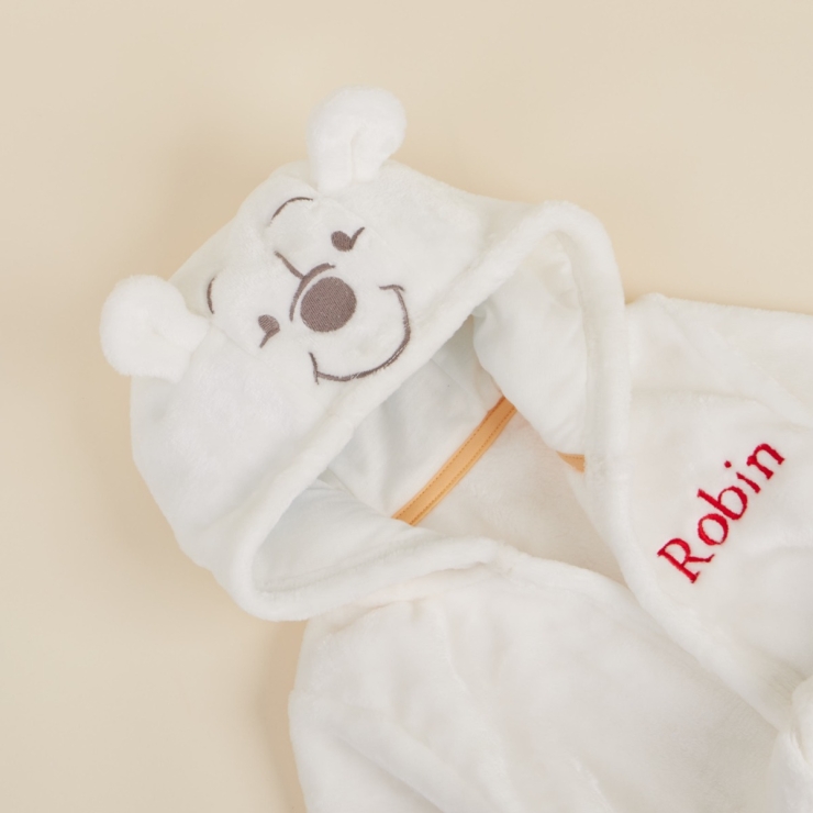 Personalised Winnie The Pooh Fleece Dressing Gown