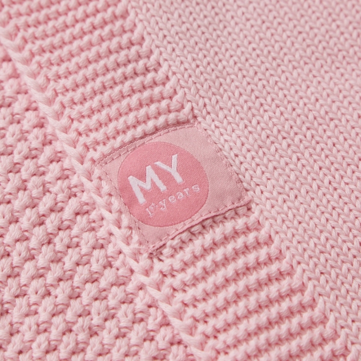 Personalised Pink Bunny Baby Shawl 
