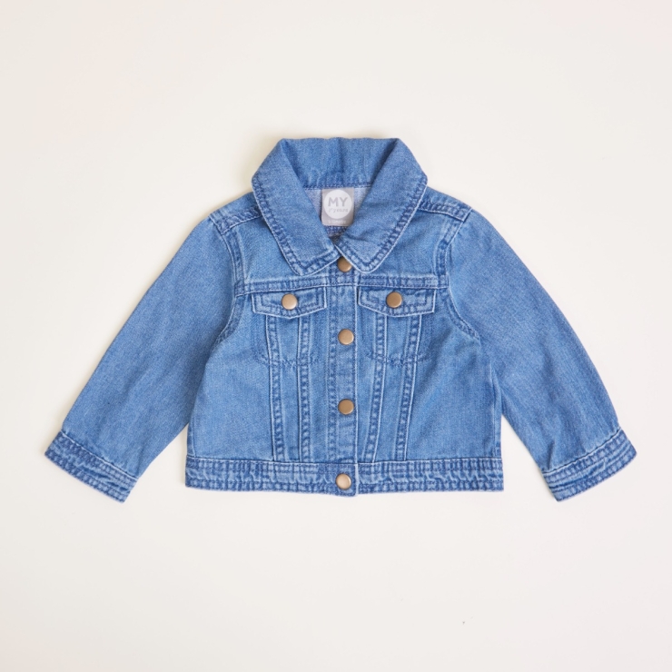 Personalised Floral Design Children's Denim Jacket