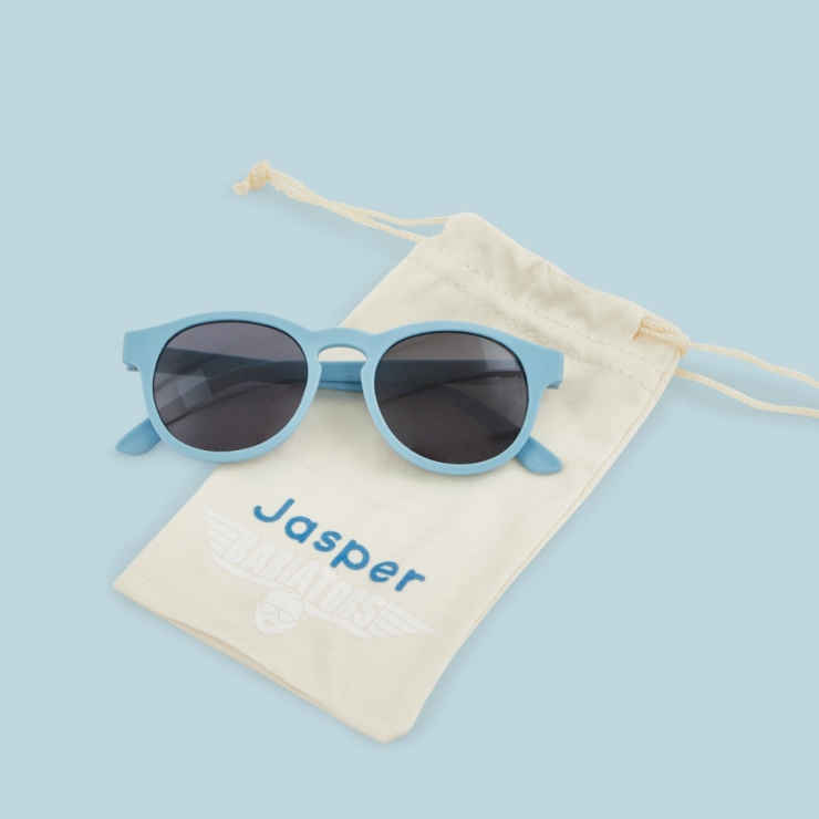 Personalised Blue Babiators Sunglasses with Bag