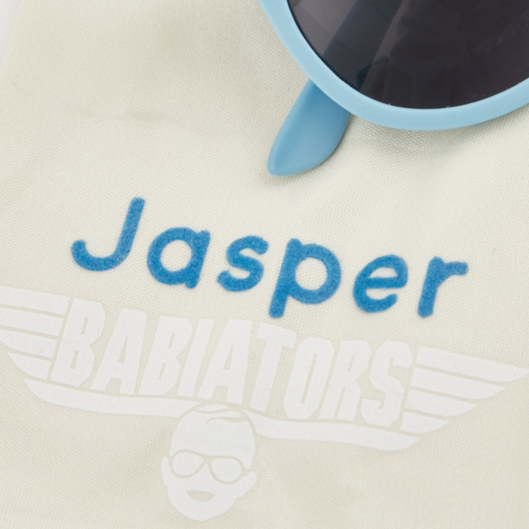 Personalised Blue Babiators Sunglasses with Bag