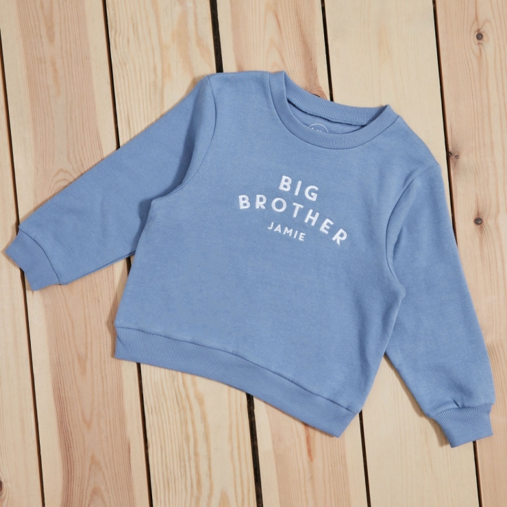 Personalised Big Brother Sweatshirt in Blue