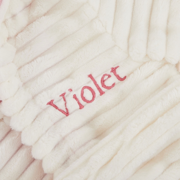Personalised Unicorn Ribbed Dressing Gown