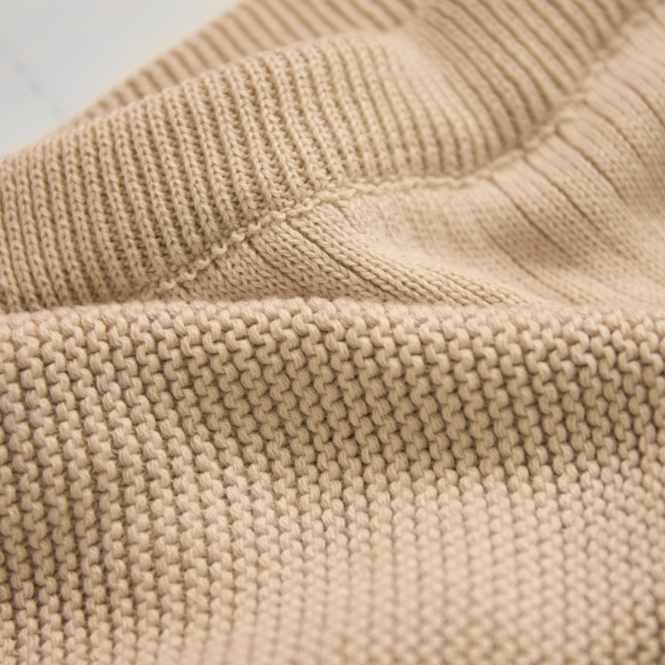 Personalised Organic Oatmeal Heritage Knitted Outfit Set (2 Piece)