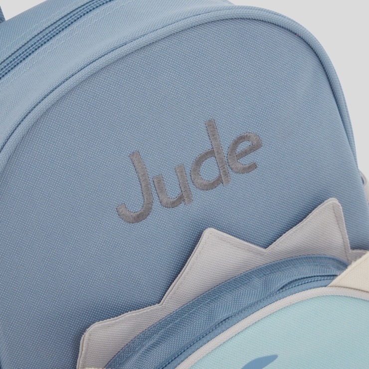 Personalized Blue Dinosaur Face Mini Backpack