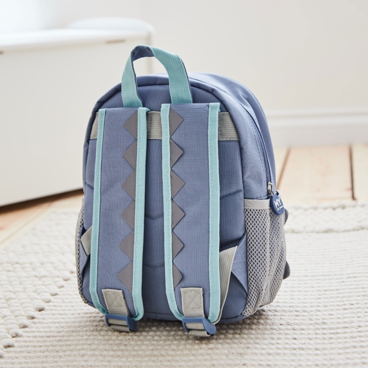 Personalized Blue Dinosaur Face Mini Backpack