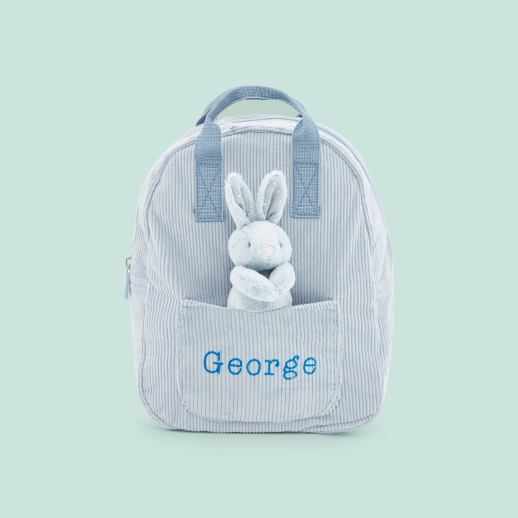 Personalized Blue Cord Build-a-Backpack