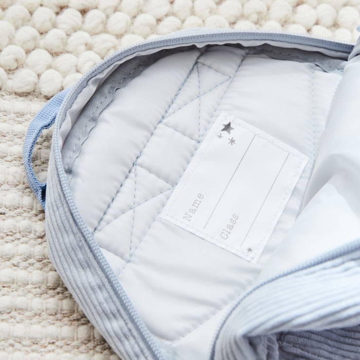 Personalized Blue Cord Build-a-Backpack
