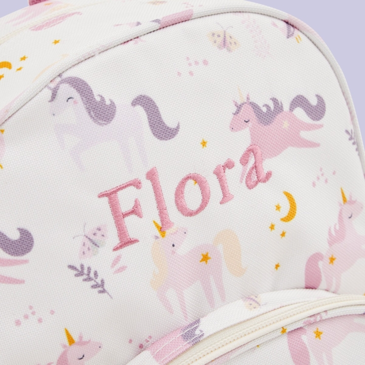 Personalised Unicorn Print Mini Backpack