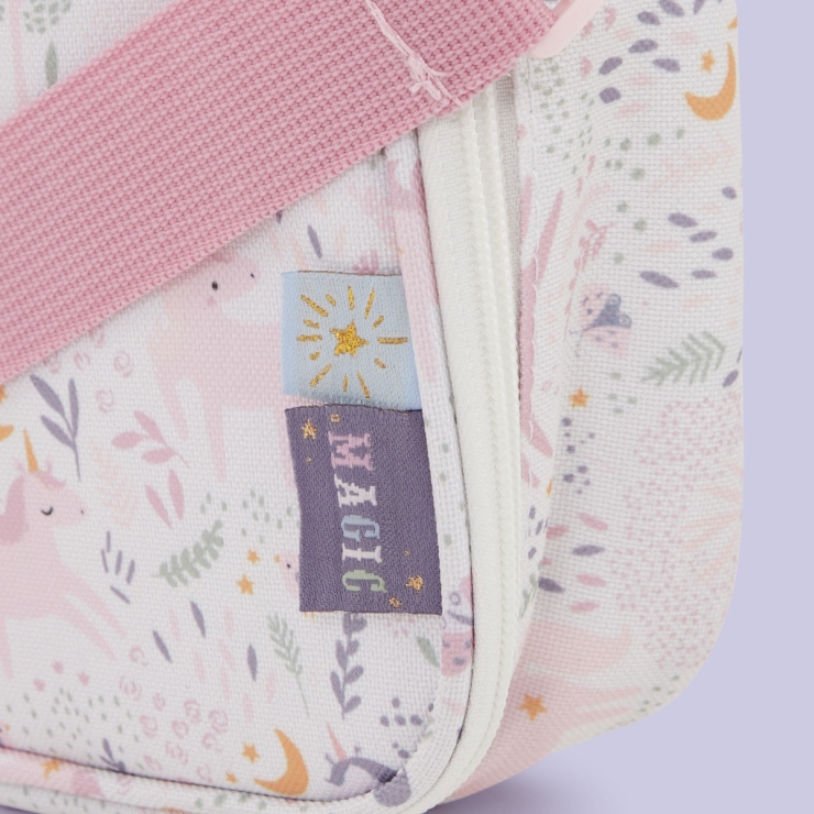 Personalised Pink Magical Unicorn Lunch Bag