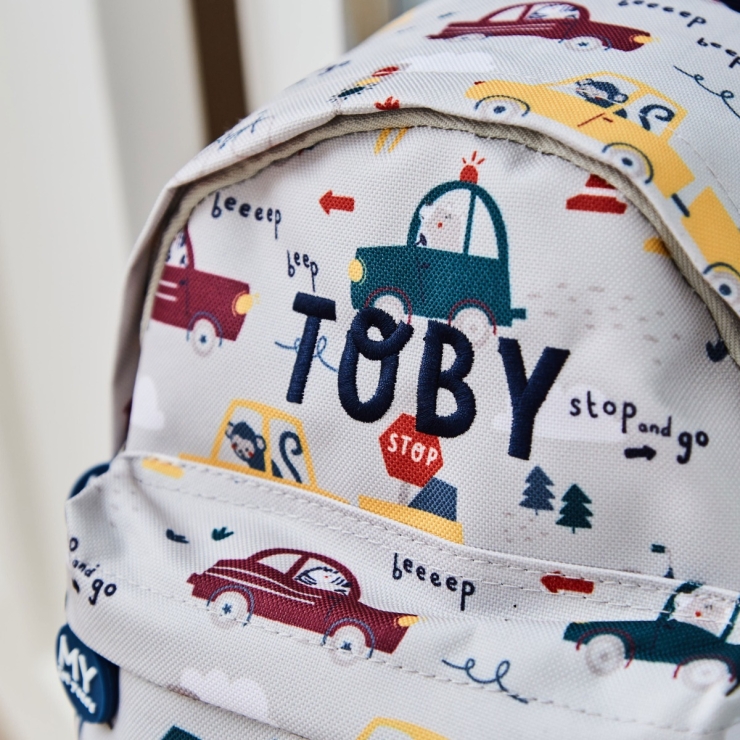 Personalized Transport Print Classic Mini Backpack